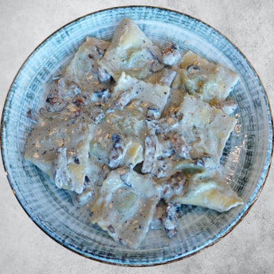 Kremalı Mantarlı Ravioli